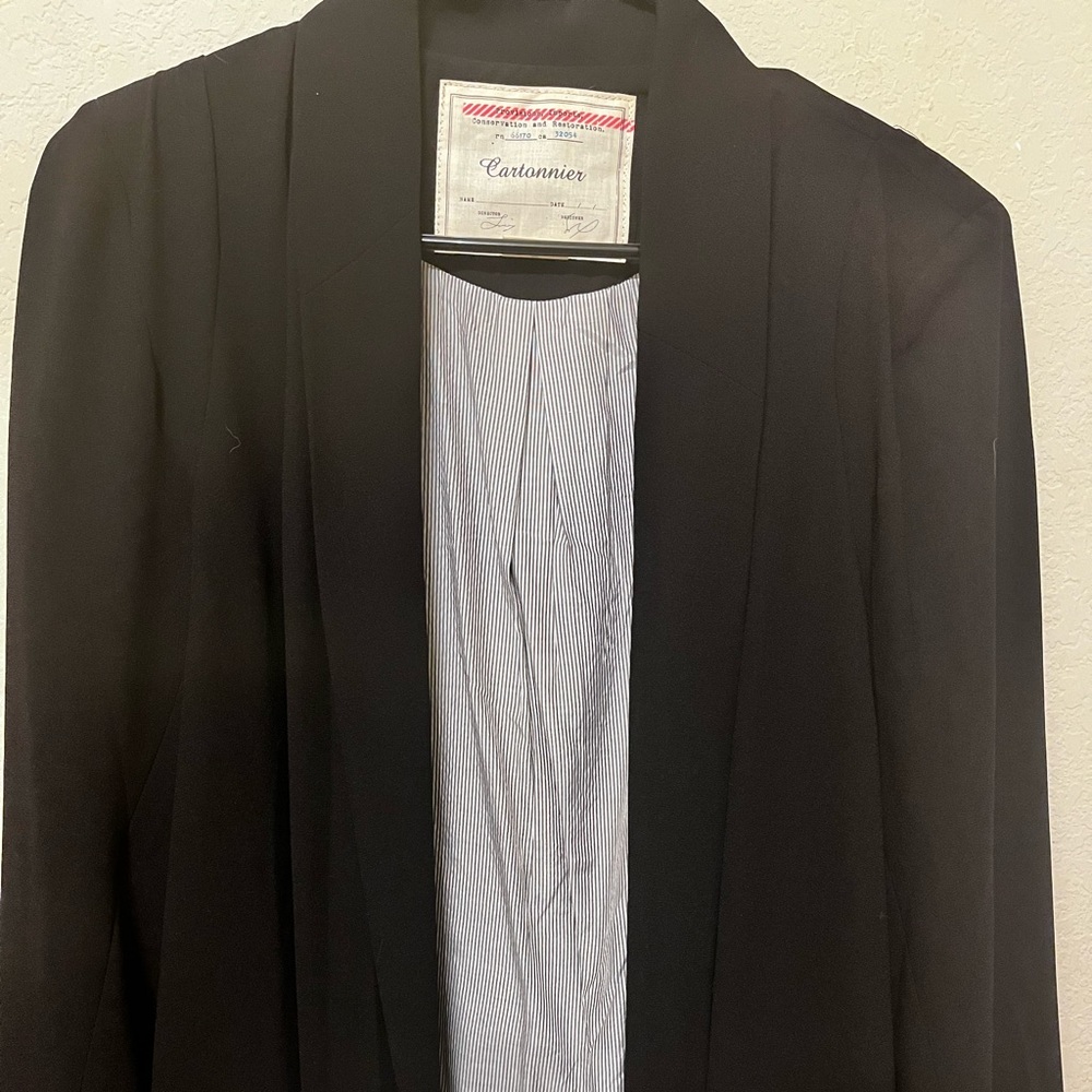 Cartonnier Black womens lightweight blazer / professional jacket